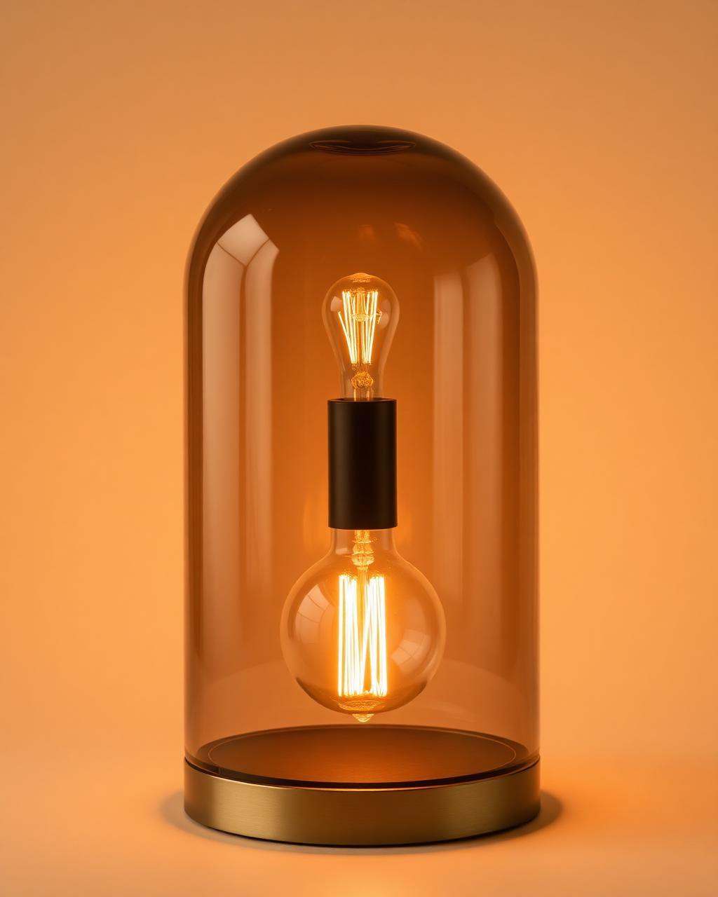 Glass Dome Lamp