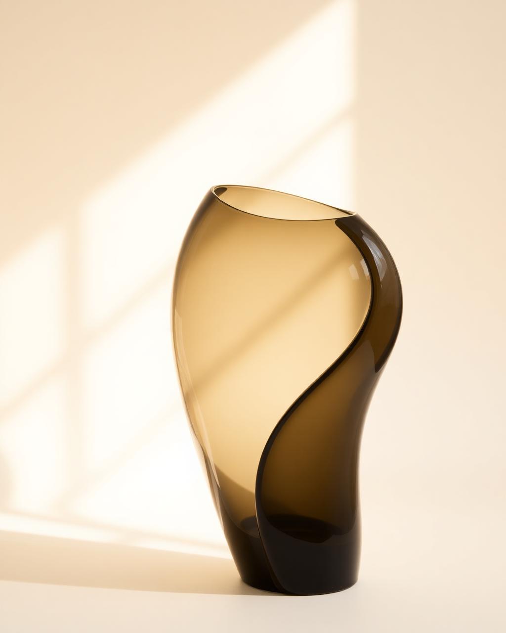 Smoke Glass Vase