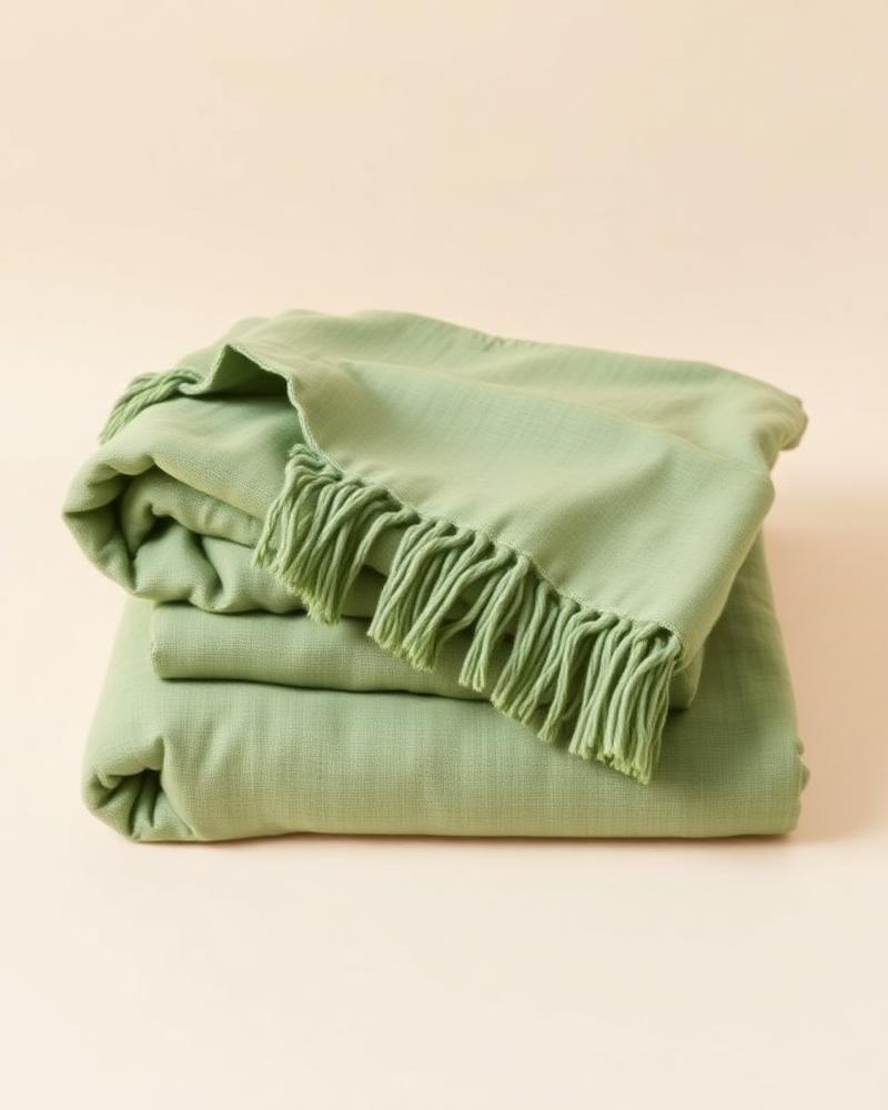 Loomed Flax Throw